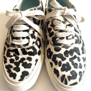 Seavees  cow fur platform lace up